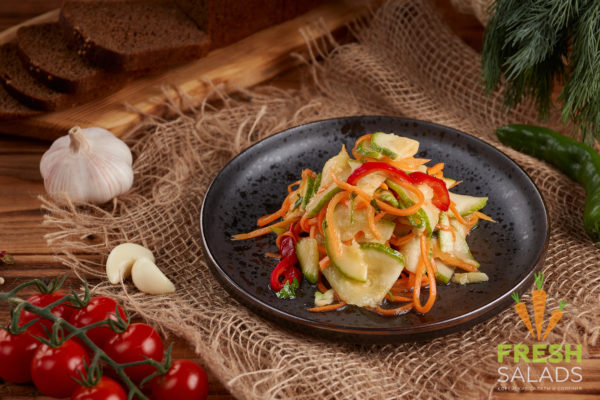 5 Кабачки по-корейски оптом на Fresh-Salads.ru