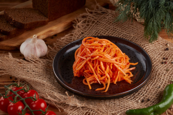 Морковь по-корейски острая оптом на Fresh-Salads.ru