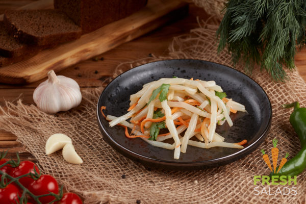 Кальмары по-корейски оптом на Fresh-Salads.ru